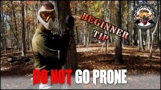 How to play paintball Beginner Paintball Tip  Dont Go Prone [upl. by Edieh]