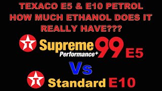 Texaco Fuel Review ⛽ Testing E5 Supreme 99 Performance Petrol Vs E10 Texaco For Ethanol 5522 [upl. by Vrablik]