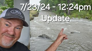 Tuesday 72324 update Guadalupe River above Canyon Lake Texas [upl. by Puglia102]