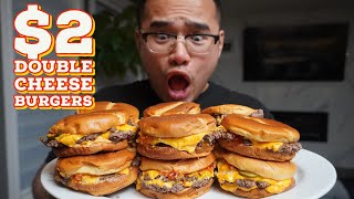 2 DOUBLE CHEESE BURGERS Made Easy amp Cheap [upl. by Clemence]