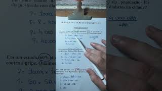 Exercícios Resolvidos de Porcentagem em Bioestatística estatistica matemática [upl. by Natsuj873]