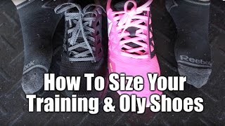 How To Size Your Training or Weightlifting Shoes [upl. by Sabas]