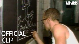 Artist Keith Haring discusses his career in Drawing the Line A Portrait of Keith Haring [upl. by Sailesh]