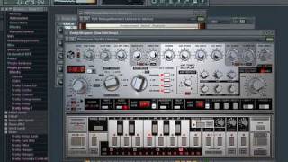 TB 303 Clone with D16 phoscyon dafunk bassline [upl. by Crysta938]