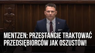 Mentzen przestańcie traktować przedsiębiorców jak oszustów [upl. by Faythe974]