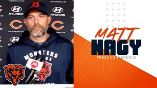 Matt Nagy on Teven Jenkins Were excited to get him out there  Chicago Bears [upl. by Eytteb]