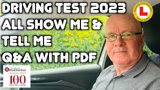 Show Me Tell Me Questions And Answers 2023 UK driving test questions  Paul Kerr Driving School [upl. by Ibrek]