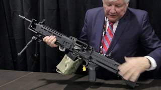 KAC  Knights Armament Company  762 MachineGun  ShotShow 2019 [upl. by Rolyks14]