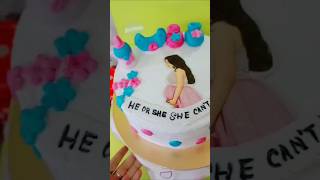 Baby shower theme cake made by meshortsads viralshortvideo reelscakedecorating [upl. by Hpeseoj]