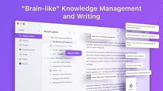 Lattics  quotBrainlikequot Knowledge Management and Writing App [upl. by Booze]