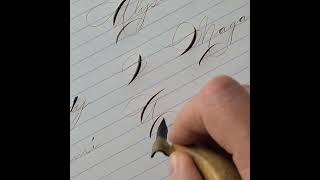 Spencerian Calligraphy Request no835 [upl. by Epilef]