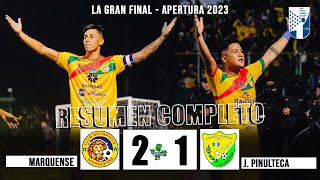 LEONES PEGAN PRIMERO Marquense 2 vs J Pinulteca 1 Final IDA Apertura 2023 Primera División GT [upl. by Berty]