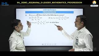 ALLEN IHL Interactive Video Lecture for JEE Main  Mathematics  Progression [upl. by Aisela932]