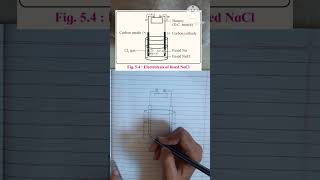 MH Class 12th chemistry Fig54  Electrolysis of Fused NaCl  Electrochemistry [upl. by Sarson466]