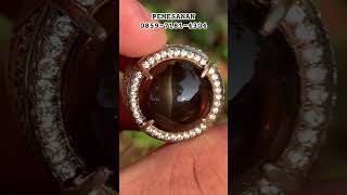 SMOKY QUARTZ SRAT 12 STAR  LAB CGL berlian batuakik pajero diamond opal permata precious [upl. by Nyladnohr]