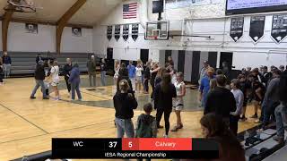 IESA 8th Grade 2A Regional Championship  WC v Calvary [upl. by Prebo]