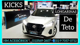 NOVO NISSAN KICKS LONGARINAS DE TETO [upl. by Kared]