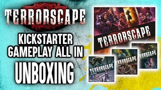 TERRORSCAPE  Kickstarter Gameplay AllIn Pledge Unboxing  How to build the mansion [upl. by Thornie]