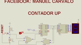 CONTADOR UP DOWN PARTE 1 74LS193 [upl. by Elaen]