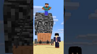 HELP Herobrine To Power Up With Bigger And Bigger Bedrock friendship shorts trending anime [upl. by Threlkeld]