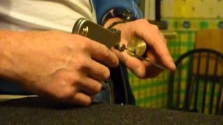 Southord Lock Picking Snap Gun On YALE Lock TUTORIAL  200mW Laser Burning Match [upl. by Yanehs894]