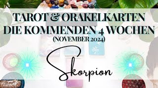 ♡ SKORPION ☆ Du surfst weiter auf der Erfolgswelle ☆ kommende 4 Wochen ☆ Tarot und Orakelkarten ♡ [upl. by Eintruok759]