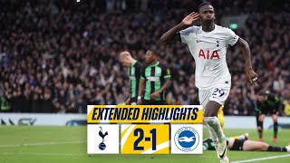 TOTTENHAM HOTSPUR 21 BRIGHTON  EXTENDED PREMIER LEAGUE HIGHLIGHTS [upl. by Atokad871]