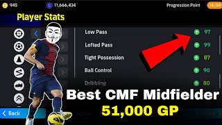 51000 GP Best Midfielder 99 Lofted Pass 97 Low Pass Standard CMF in efootball pes 2024 Mobile [upl. by Ennairrac817]