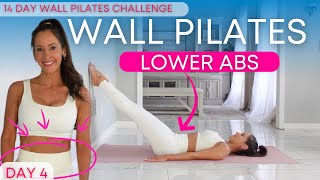 Wall Pilates Workout for Weight Loss  Beginner Friendly  Day 4  Pilates Low Ab Workout [upl. by Cowie]