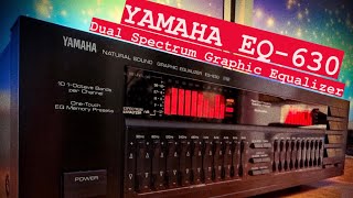 YAMAHA EQ630 Dual Spectrum Stereo Grphic Equalizer Demo [upl. by Htehpaj]