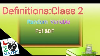 Random VariableProbability Density FunctionDistribution Function Malayalam [upl. by Tiersten]