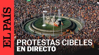 MANIFESTACIÓN  Miles de personas protestan contra la amnistía en Cibeles  EL PAÍS [upl. by Andaira]