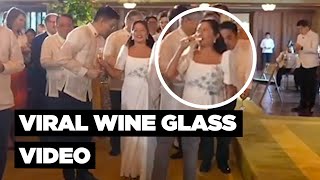 Liza Marcos uminom sa wine glass ni Chiz Escudero [upl. by Christianna]