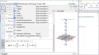 AG08 Schnittgerade zweier Ebenen Koordinaten Koordinatenform berechnen GeoGebra CAS [upl. by Rosenthal]