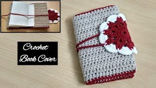 Crochet Book Cover  Simple and Easy  Hindi [upl. by Ellehcam]