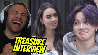 BEST INTERVIEW KPop TREASURE ft Sakshma Srivastav  Indian Interview  REACTION [upl. by Aseeram]