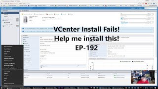 VCenter install Fail Help me install this EP192 [upl. by Aldwin]