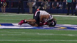 Cincinnati DB Bryan Cook INT vs Alabama  2021 College Football [upl. by Oirasec]