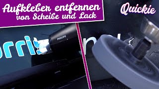 Aufkleber  Folie vom Auto entfernen  So kannst du deine Schriftzüge schonend abmachen  Quickie [upl. by Adeirf]