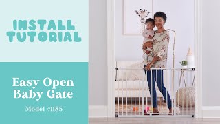 Easy Open Baby Gate  Install Tutorial [upl. by Lauro]