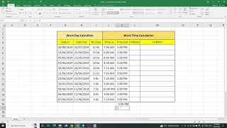 Microsoft Excel  workday and wildcard  Tutorial [upl. by Laerol516]