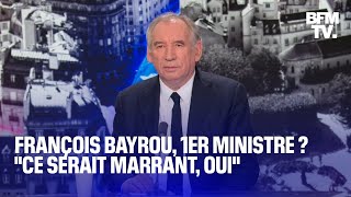 Remaniement Gérard Depardieu loi immigration linterview intégrale de François Bayrou [upl. by Kolb103]