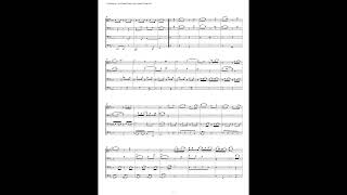 Bach WTC Bk 2 Prelude 12 Trombone Quartet [upl. by Dalury730]