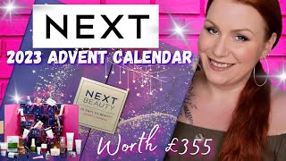 UNBOXING NEXT 2023 BEAUTY ADVENT CALENDAR  IS THE PRICE INCREASE WORTH IT [upl. by Fawcette]