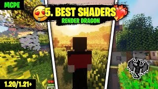 😳 Top 5 Epic Shaders For Minecraft PE 121  Best Render Dragon Shader For MCPE 🔥🔥 [upl. by Vas]