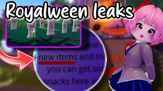 ROYALWEEN UPDATE New Items coming soon in Royale High [upl. by Judi]