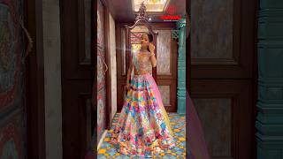 Multi Colour Lehenga 💖 lehenga multicolor wedding choli ytshortsindia viralvideo share [upl. by Maryellen]