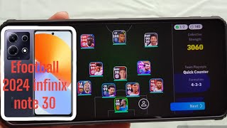 Efootball 2024 infinix note 30 tes helio g99 [upl. by Anek597]