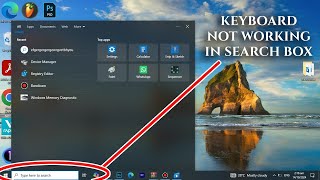 Permanently Solved Cant Type In The Search Bar On Windows 1011 Keyboard Not Working In Search Bar [upl. by Quintilla]