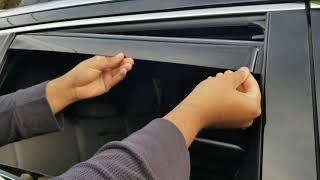 WeatherTech Rain Guards  How To Install Side Window Deflectors Rear Window [upl. by Iaoh]